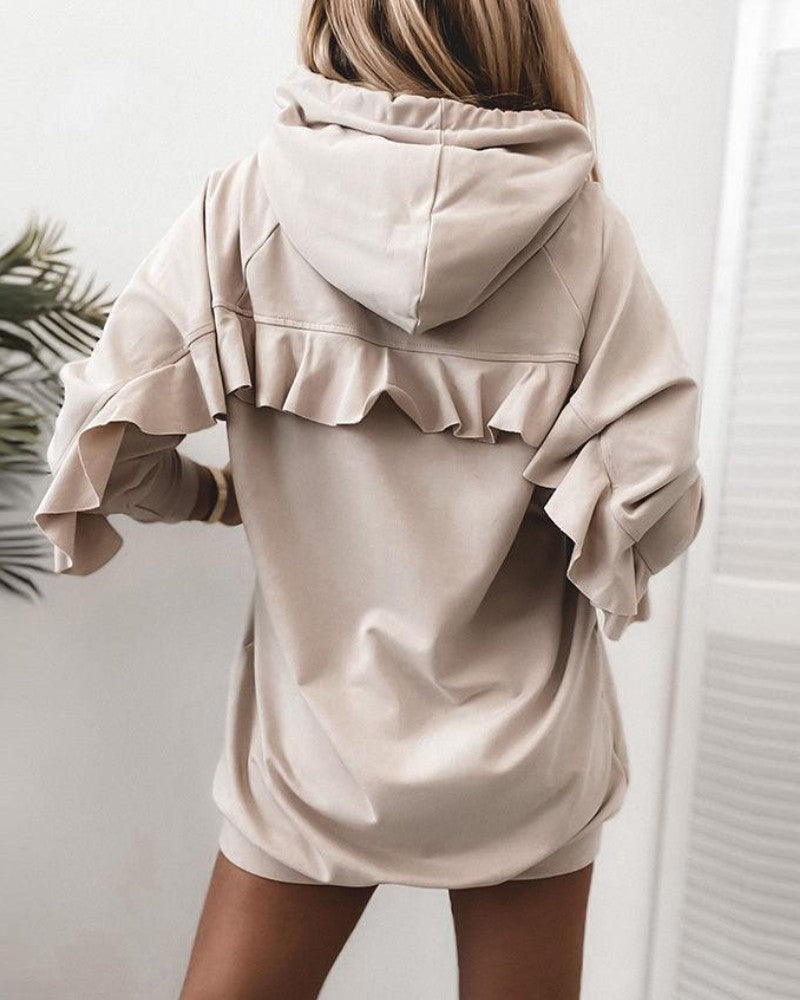 Rüschen-Strickpullover – Stilvoll & Gemütlich